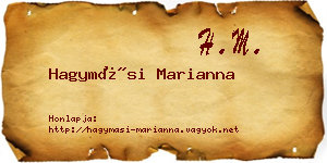 Hagymási Marianna névjegykártya